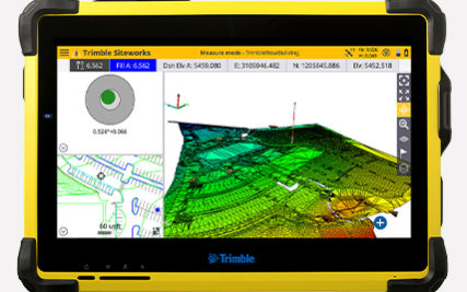 SITECH_Sistema di posizionamento_Trimble-Siteworks Trimble Sitworks software di gestione posizonamento calcolo volumi